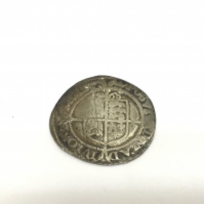 An Elizabeth I shilling, hammered and worn. Shipping category A.
