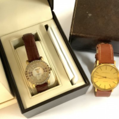 A modern boxed Ingersoll Gems ladies wristwatch together with a gents Gerard-Perregaux quartz wristwatch.