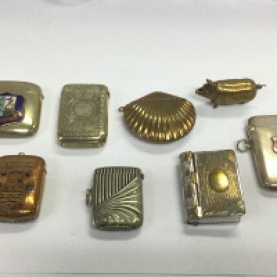 A collection of vesta cases. Shipping category A.