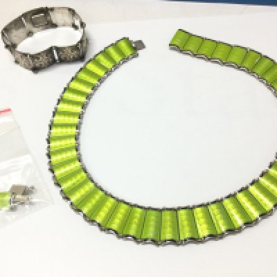 Einar Modahl Norwegian silver necklace and bracelet . Postage category A