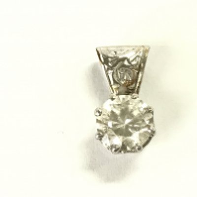 A diamond pendant approximately 0.85ct. Postage A