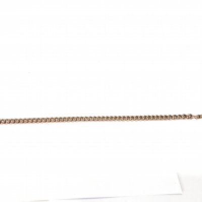 A 9ct gold watch chain. 15.91g and 22cm long. Postage A