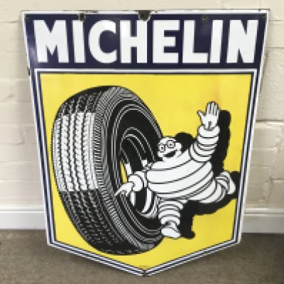 Large Michelin Running Man Sign 24 x 32 inches approximately