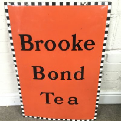 Brooke Bond Tea Enamel Advertising Sign 20 x 30 inches approximately
