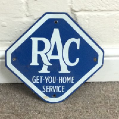 RAC Enamel Plaque 10 x 10 inches approximately