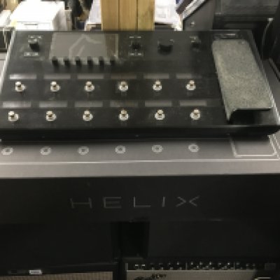 A boxed and as new Line 6 Helix multi effects amp modeller.