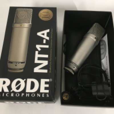 A boxed Rose NT1-A microphone.