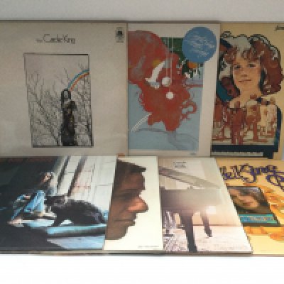 Seven Carole King LPs comprising 'Music', 'Simple Things', 'Tapestry' and others.