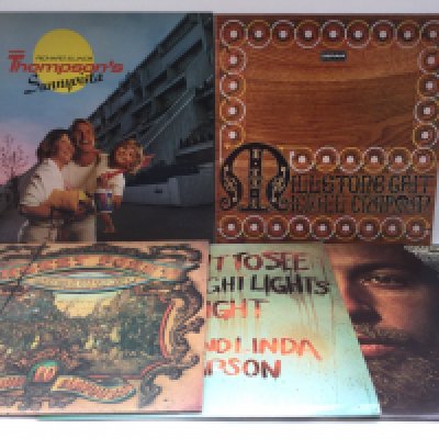 Five Richard and Linda Thompson LPs comprising 'Millstone Grit', 'Hokey Pokey', 'Pour Down Like Silver' and others.