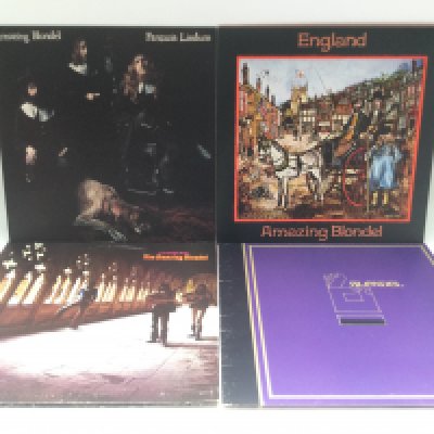 Four Amazing Blondel LPs comprising 'Fantasia Lindum', 'Evensong' and others.