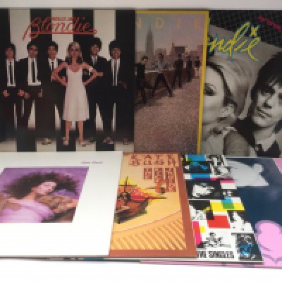Fifteen post punk and new wave LPs and 12" singles by various artists including Blondie, Kate Bush, Siouxsie & The Banshees and others.