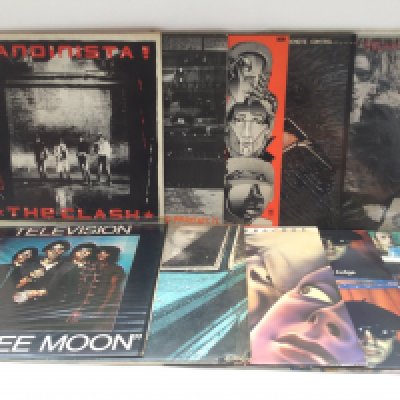 Ten punk/post punk/glam LPs by various artists including Television, The Clash, The Tubes and others.