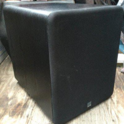 An SVS PB1000 powered subwoofer speaker.