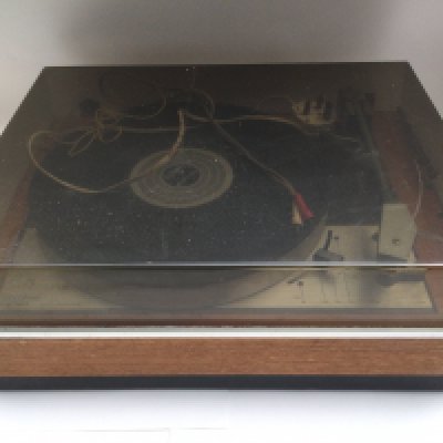 A Garrard GL72 turntable.