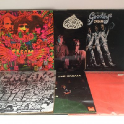 Thirteen blues rock LPs by various artists including early UK pressings by Cream, John Mayall, Jack Bruce and others plus an Aynsley Dunbar Retaliation 7" single.