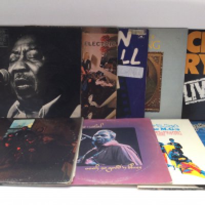 Nine blues rock LPs by various artists including Pacific Gas & Electric, Muddy Waters, BB King and others. Includes US and German pressings.