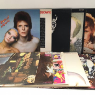 Eleven David Bowie LPs comprising 'Station To Station', 'Hunk Dory', 'Diamond Dogs' and others.