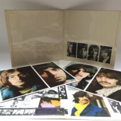 A rare first UK mono pressing and early numbered 'The Beatles' (White Album), numbered 0002351 in EX/EX condition and complete with black inners and all inserts.