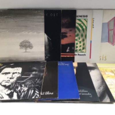 Twelve Genesis and solo LPs by various artists including 'Selling England By The Pound', 'Seconds Out' and others.