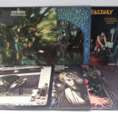 Seven Creedence Clearwater Revival LPs including 'Cosmo's Factory', 'Green River', 'Bayou Country' and others. Includes early foreign pressings.