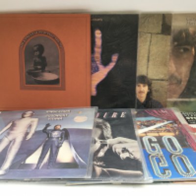 Eight George a Harrison and Ringo Starr LPs comprising 'The Concert For Bangladesh', 'Ringo' and others.