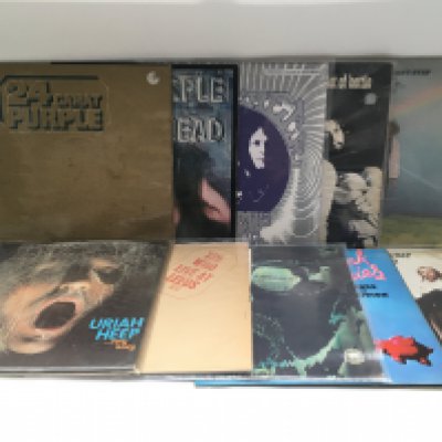Ten 1970s rock LPs by various artists including Deep Purple, The Who, Blue Cheer and others. Includes both original and later pressings.