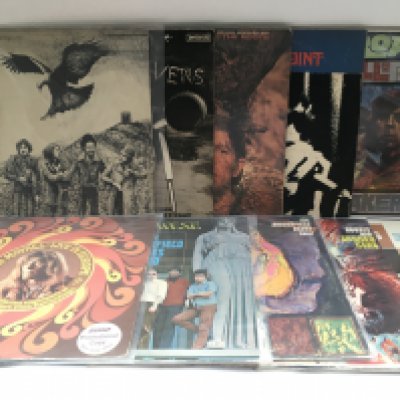 Ten blues rock LPs by various artists including John Mayall, The Butterfield Blues Band, Traffic and others. Includes original and 180g pressings plus a promo disc.