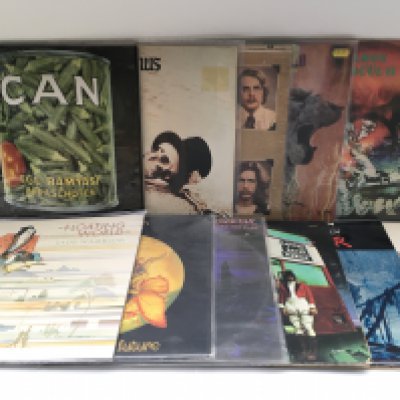 Eleven electronic and Krautrock LPs by various artists including Can, Faust, Jade Warrior and others.
