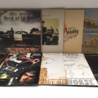 Eight Neil Young LPs comprising original and 180g pressings.