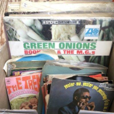 A collection of jazz and soul LPs, EPs and 7" singles by various artists including Stevie Wonder, Stan Getz, Booker T & The MGs and others.