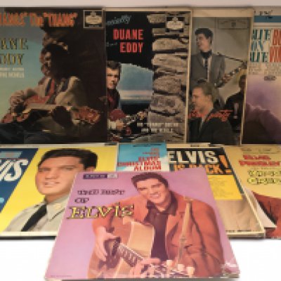 Eight rock n roll LPs and a 10" Elvis Presley mini LP (10).