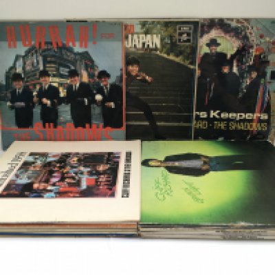 A collection of Cliff Richard and The Shadows LPs including a signed Cliff LP.
