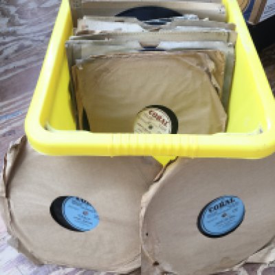 A collection of 78s including four demo discs.