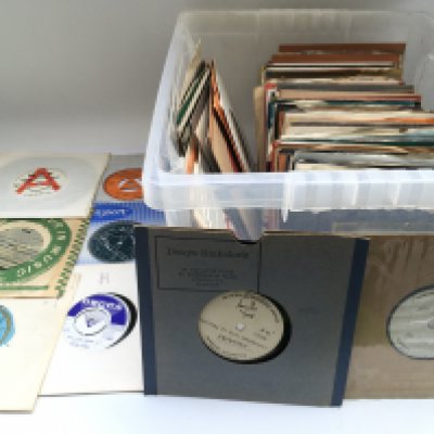 A collection of promotional discs and acetates by various artists including The Rolling Stones, Small Faces, Medicine Head, Gene Vincent and many more.