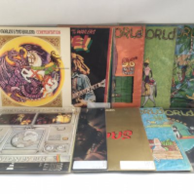 Ten reggae LPs by various artists comprising Bob Marley, Third World and Culture.