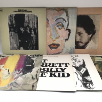 Seven Bob Dylan LPs comprising 'Desire', 'Self Portrait' and others.