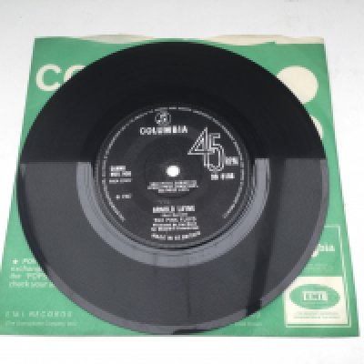 A first UK solid centre pressing of 'Arnold Layne' b/w 'Candy And A Currant Bun' by The Pink Floyd. Ex/Ex.