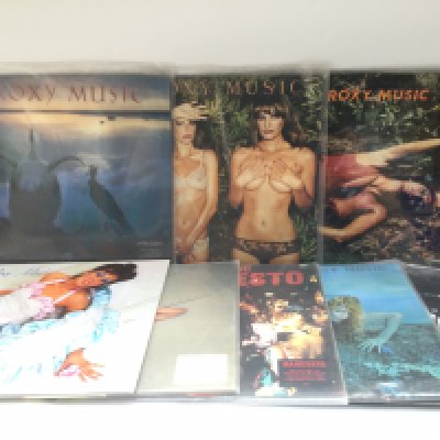 Eight Roxy Music LPs comprising half speed mastered 180g vinyl pressings of the self titled debut LP, 'Country Life', 'Stranded' and others.