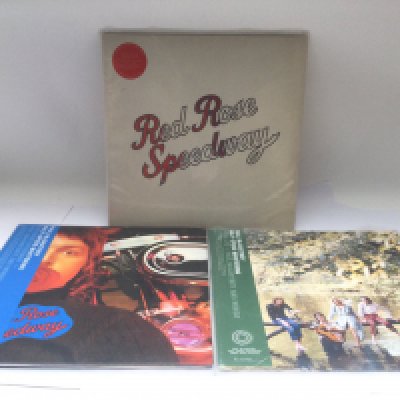 Three Paul McCartney & Wings LPs on 180g vinyl comprising a two disc audiophile edition of 'Red Rose Speedway', a half speed mastered version of the same album and a half speed mastered 'Wild Life' LP.