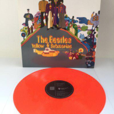 A limited edition Japanese red vinyl mono pressing of The Beatles 'Yellow Submarine' LP.