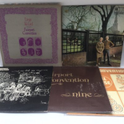 Three early UK pressings of Fairport Convention LPs comprising 'Unhalfbricking', 'Liege & Lief', 'What We Did On Our Holidays', 'Full House' and 'Nine'. '