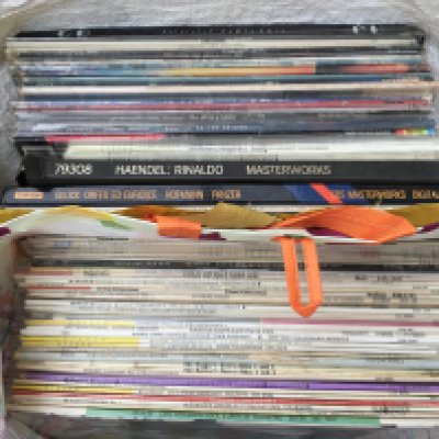 Two bags of mainly classical LPs.