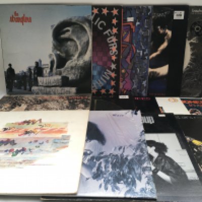 Thirteen punk and post punk LPs and 12" singles by various artists including Patti Smith, Siouxsie & The Banshees, Bauhaus and others.