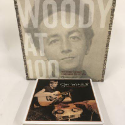 A Joni Mitchell 'Archives Volume 1' 5CD box set and a Woody Guthrie 'Centennial Collection' 3CD box set (2).