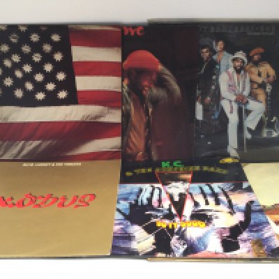 Eleven soul, funk and reggae LPs and 12" singles by various artists including Sly & The Family Stone, Bob Marley, Marvin Gay and others. 'There's A Riot Goin On' includes original insert and promo 7".