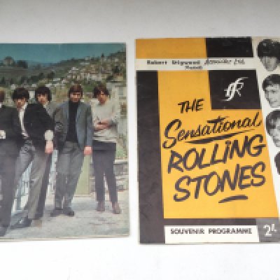 Two 1960s tour programs for The Rolling Stones including a ticket for an appearance at The Southend Odeon on Wednesday 17th March, 1965.