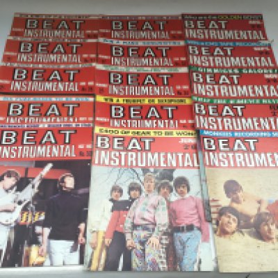 A collection of Beat Instrumental magazines from 1965 onwards.
