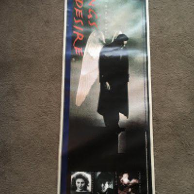 A linen backed film poster for 'Wings Of Desire' (1987), approx 54cm x 156vm.