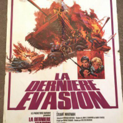 Six French one sheet film posters comprising 'The Last Escape', 'Tarzan's Deadly Silence', 'The Amazons', 'High Wind In Jamaica', '1001 Erotic Nights' and 'Hannibal Brooks', all folded with small tears.