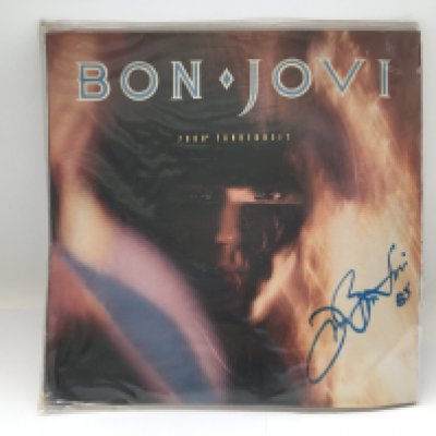 A signed Bon Jovi LP. No COA.